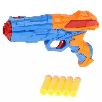 Бластер, стреляет мягкими пулями на присосках