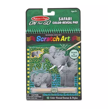 Блокнот Сафари из серии Scratch art
