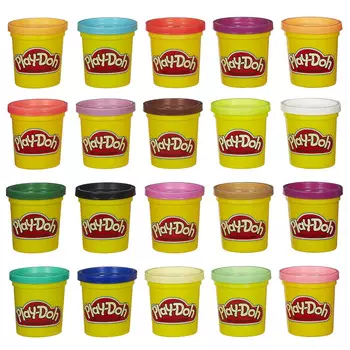 Большой набор пластилина Play-Doh, 20 банок
