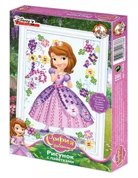 Большой рисунок с пайетками - София прекрасная