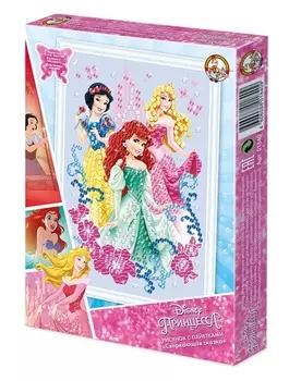 Большой рисунок с пайетками - Сверкающая сказка