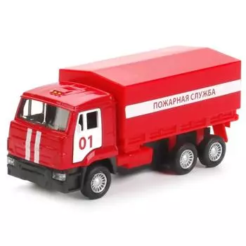 Бортовой КамАЗ Пожарная служба? со съемным тентом, 12 см
