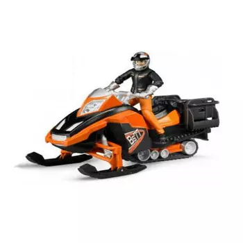 Bruder. Снегоход и фигурка водителя с аксессуарами