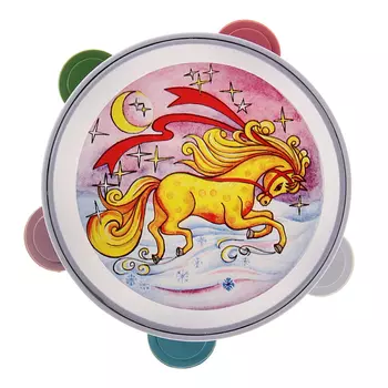 Бубен с аппликацией