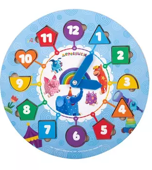 Часы-сортер - Деревяшки