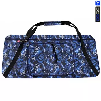 Чехол-портмоне складной для самоката Y-Scoo 230 дизайн - Скейт синий