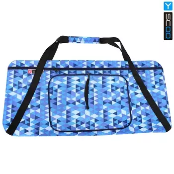 Чехол-портмоне складной для самоката Y-Scoo 230 - Ромбы голубые