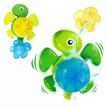 Черепашка-мельница для ванной, в наборе с формочкой, 2 вида - Веселое купание