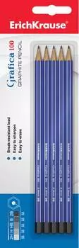 Чернографитные карандаши Grafica 100, 5 шт.
