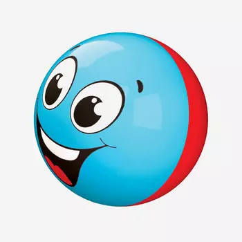 Cмайлик веселый, голубой