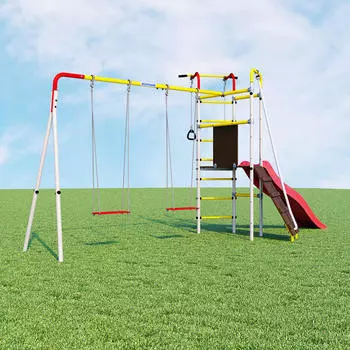 Дачный комплекс - Островок Плюс с фанерными качелями Romana R 103.09.04