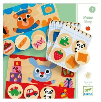 Деревянная игра – Лото Мемо-магазин