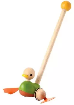 Деревянная каталка – Утка