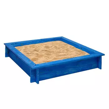 Деревянная песочница – Одиссей, синяя