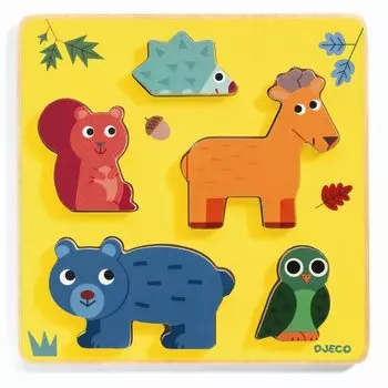 Деревянная рамка-вкладыш - В лесу