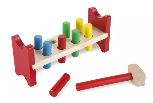 Деревянная стучалка «Забить в лунки» из серии «Классические игрушки»