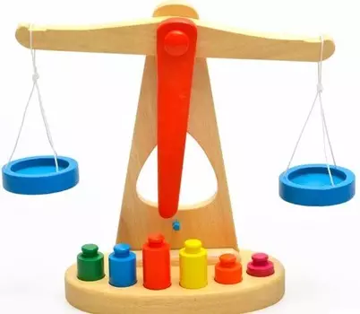 Деревянные весы Академия Игр - Баланс