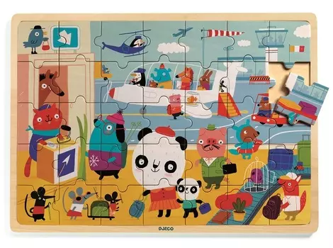 Деревянный пазл Аэропорт, 35 деталей