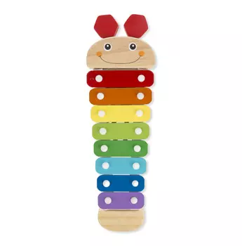 Деревянный ксилофон Гусеница с молоточками