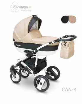 Детская коляска Camarelo Carera New 2 в 1, бежевая