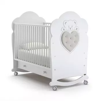 Детская кровать Nuovita Fortuna dondolo, цвет - Bianco/Белый