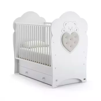 Детская кровать Nuovita Fortuna swing поперечный, цвет - Bianco/Белый