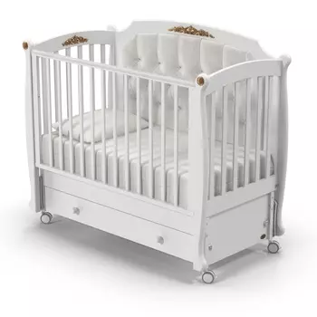 Детская кровать Nuovita Furore Swing продольный, цвет - Bianco/Белый