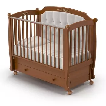 Детская кровать Nuovita Furore Swing продольный, noce scuro/темный орех