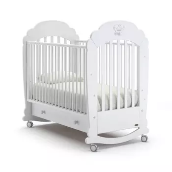 Детская кровать Nuovita Parte dondolo, bianco/белый