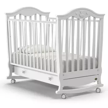 Детская кровать Nuovita Sorriso dondolo, bianco/белый