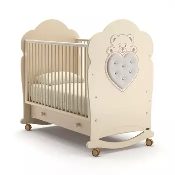 Детская кроватка – Nuovita Fortuna swing, поперечный. Avorio/Слоновая кость