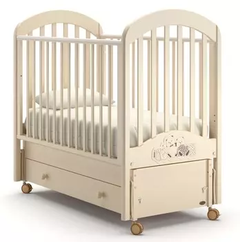 Детская кроватка – Nuovita Grano swing, продольный. Avorio/Слоновая кость