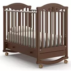Детская кроватка – Nuovita Lusso dondolo. Noce scuro/Темный орех
