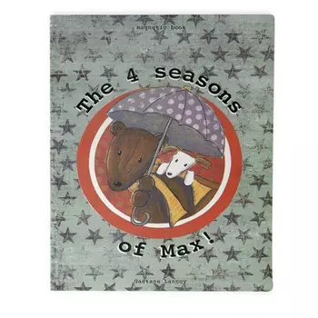 Детская настольная магнитная игра - Времена года с медвежонком Максом