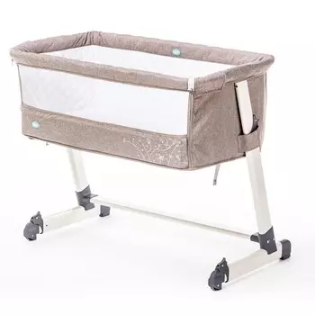 Детская приставная кроватка – Nuovita Accanto, khaki lino/хаки лен