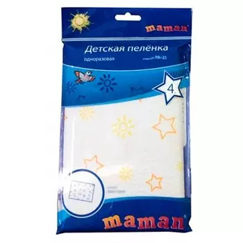 Детские пеленки Maman RB-21, 4 штуки