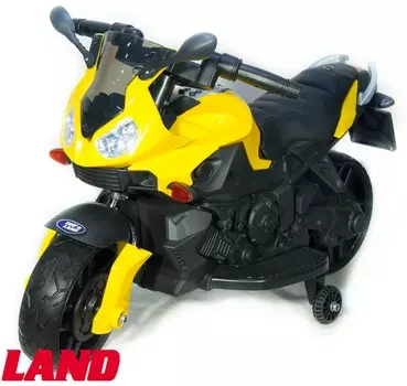 Детский электромотобайк ToyLand Moto JC 917 желтого цвета