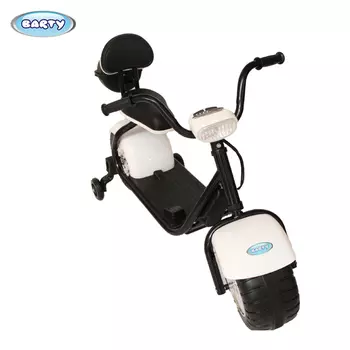 Детский электромотоцикл CityCoco Barty YM708, белый, свет и звук