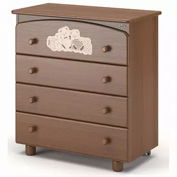 Детский комод – Nuovita Grano. Noce scuro/Темный орех