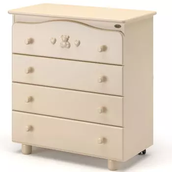 Детский комод Nuovita Lusso, цвет - Avorio/Слоновая кость