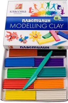 Детский пластилин - Классика, 10 цветов