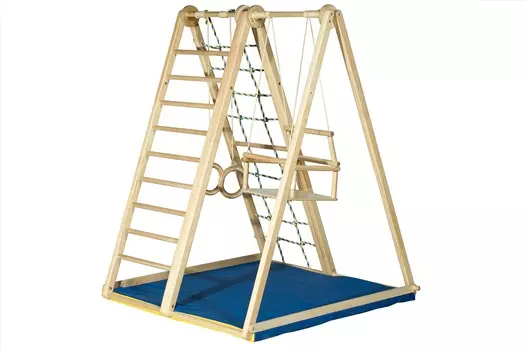 Детский спортивный комплекс Березка с качелями и матом