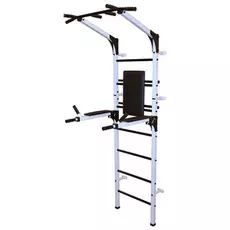 Детский спортивный комплекс Олимп со складными брусьями, цвет - бело/чёрный