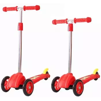 Детский трехколесный самокат красного цвета RT ORION MINI 164в2