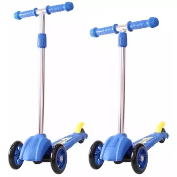 Детский трехколесный самокат синего цвета RT ORION MINI 164в2