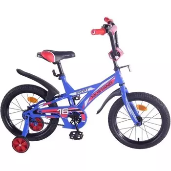 Детский велосипед 16", J-тип, сине-красный