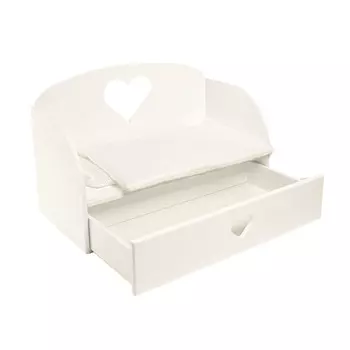 Диван – кровать Сердце, цвет: белый