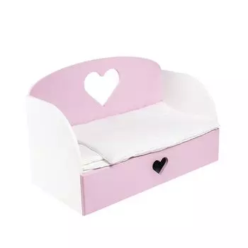 Диван-кровать – Сердце Мини, цвет розовый