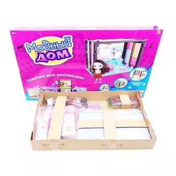 Дом - Модный дом, в наборе с куклой и мебелью, 50 деталей