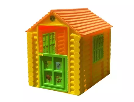 Домик игровой Лесной из серии Мимимишки, жёлтый, зелёный, коричневый